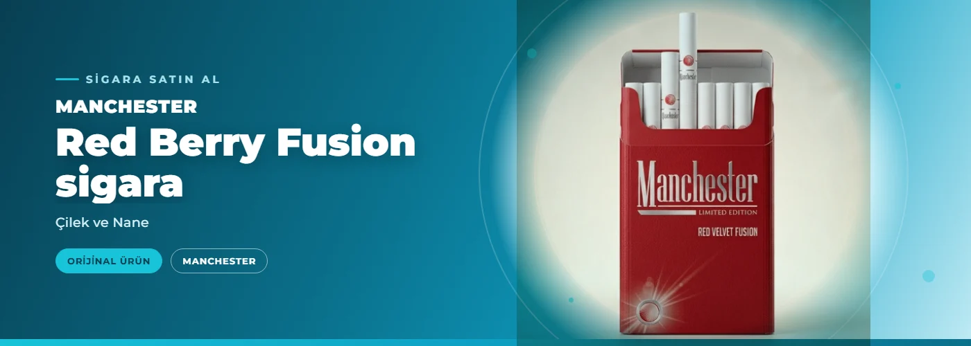 Manchester Red Berry Fusion sigara – Çilek ve Nane