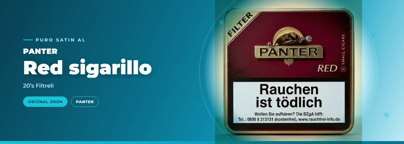 Panter Red sigarillo – 20’s Filtreli