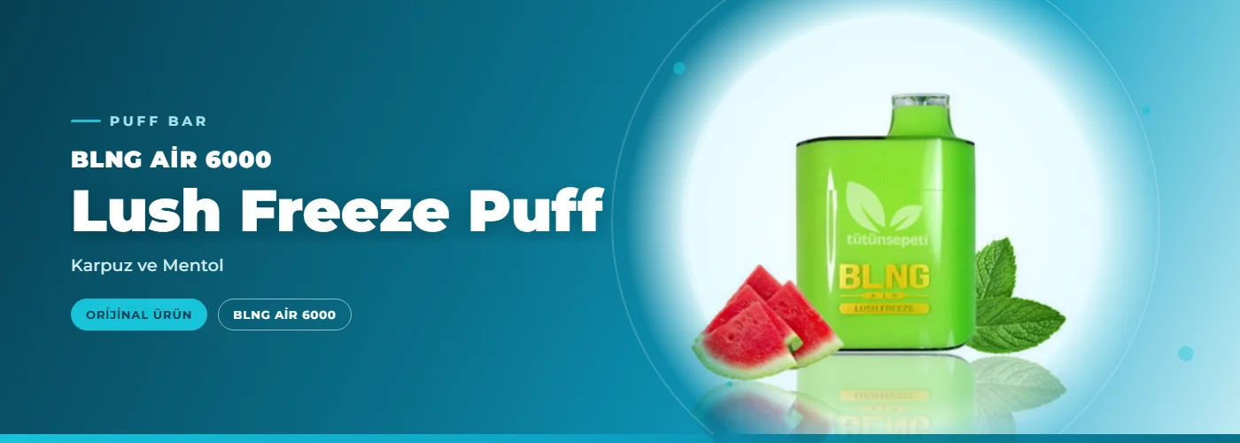 BLNG Air 6000 Lush Freeze Puff – Karpuz ve Mentol