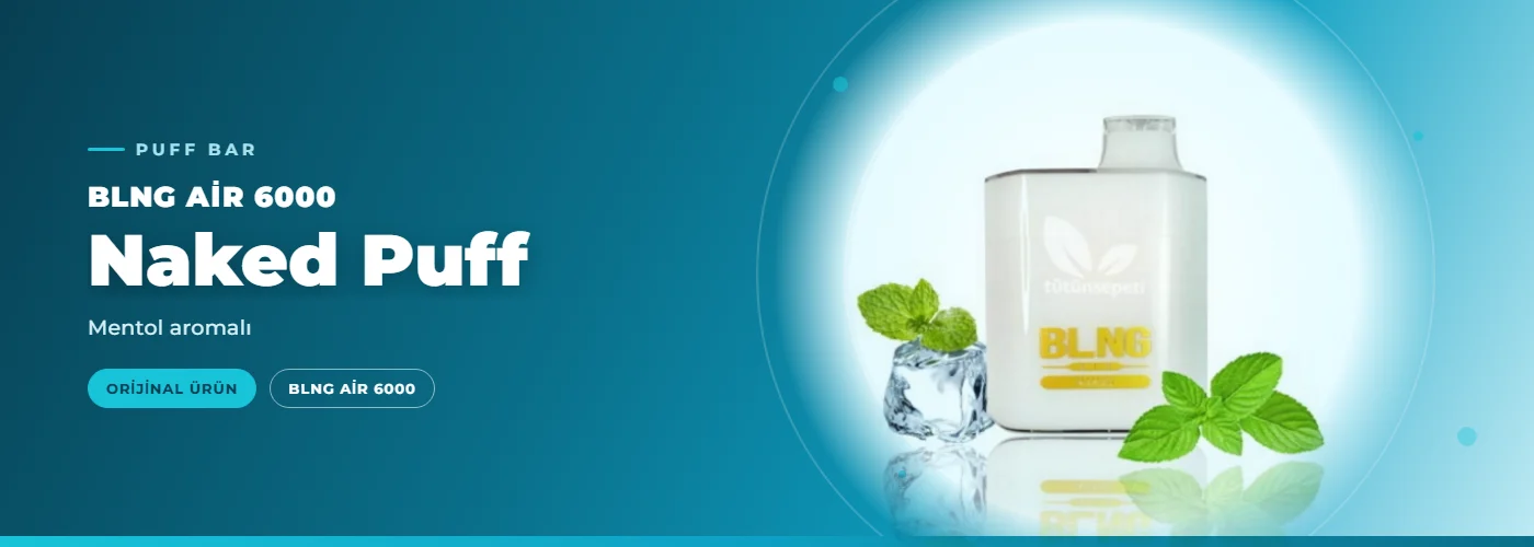 BLNG Air 6000 Naked Puff – Mentol aromalı