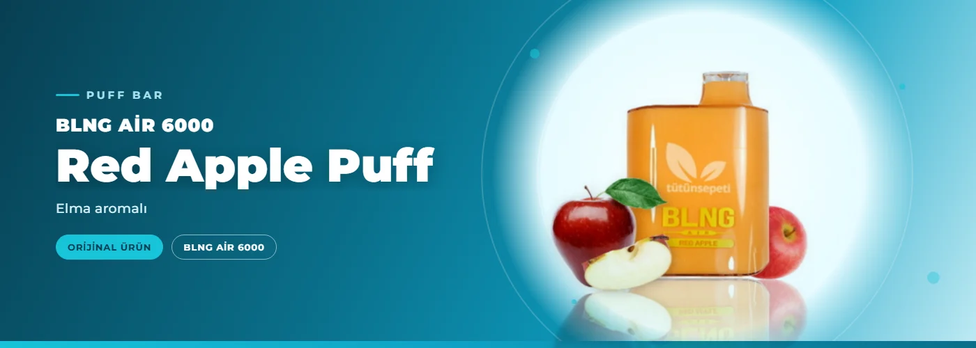 BLNG Air 6000 Red Apple Puff – Elma aromalı