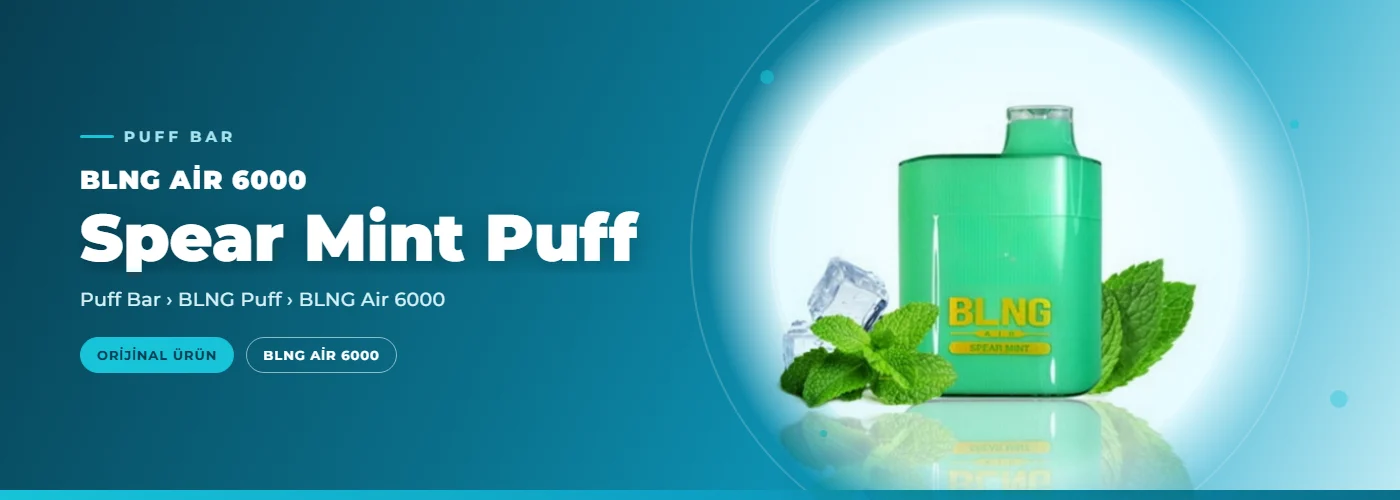 BLNG Air 6000 Spear Mint Puff