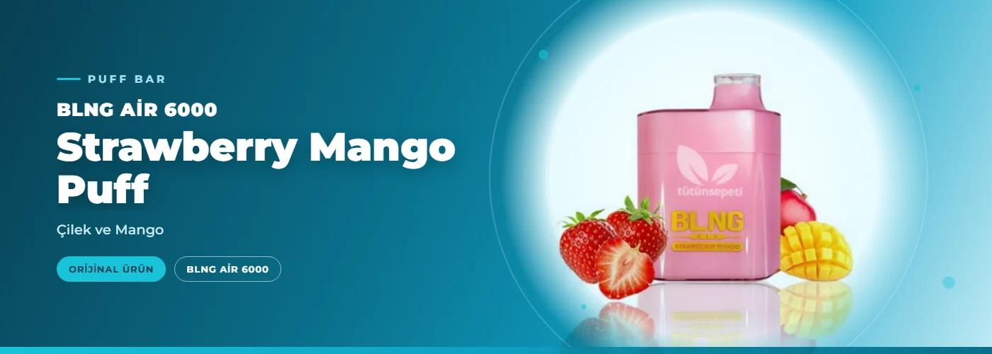 BLNG Air 6000 Strawberry Mango Puff – Çilek ve Mango