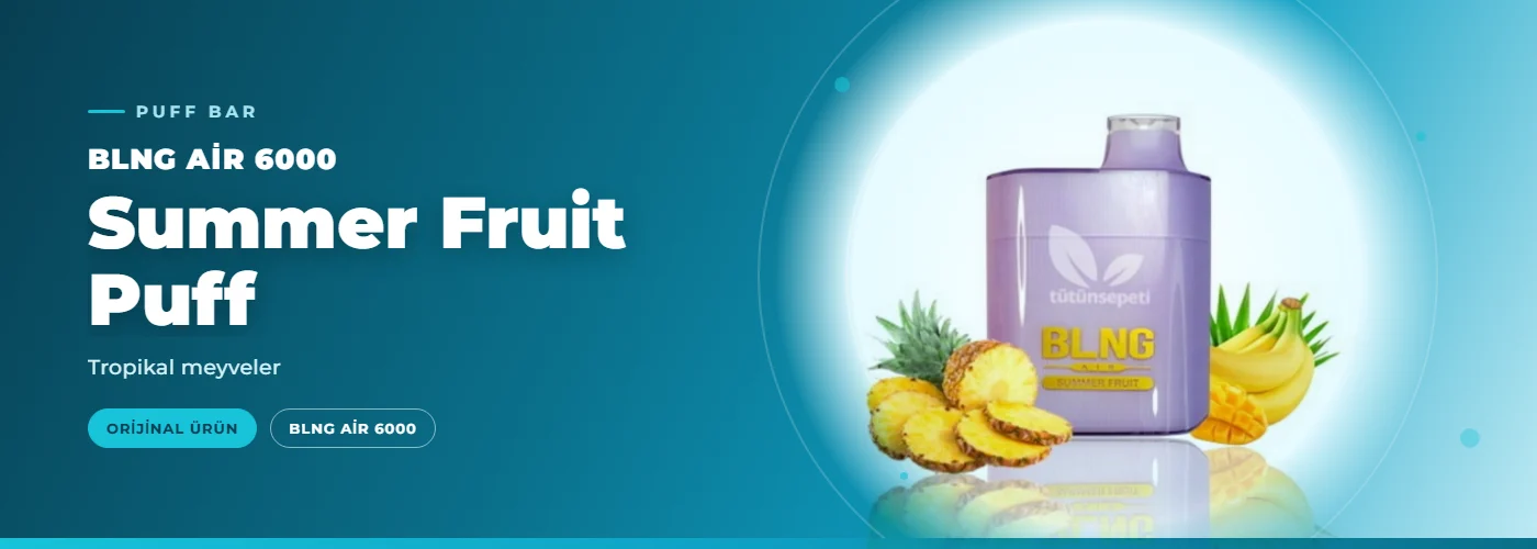 BLNG Air 6000 Summer Fruit Puff – Tropikal meyveler