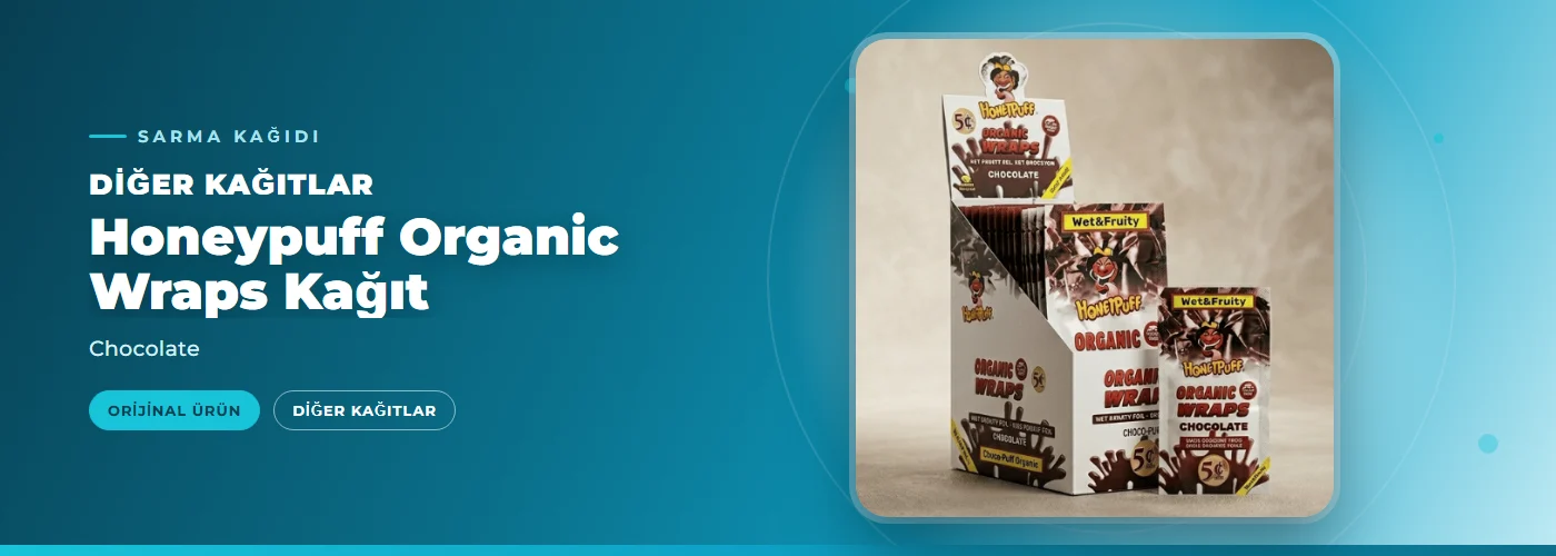 Honeypuff Organic Wraps Kağıt – Chocolate