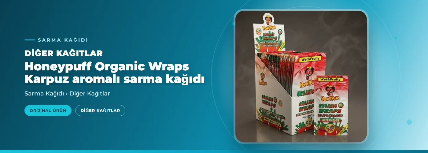 Honeypuff Organic Wraps Karpuz aromalı sarma kağıdı