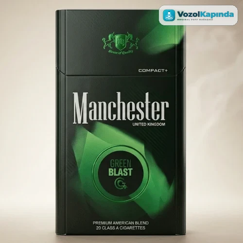 Manchester Queen Compact Green Blast Sigara