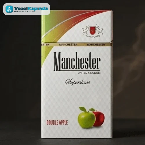 Manchester Superslims Double Apple Sigara (Elma)