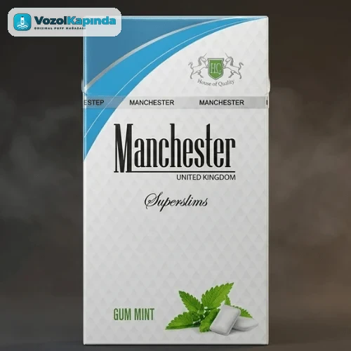 Manchester Superslims Gum Mint - Naneli Sakız Aromalı Sigara