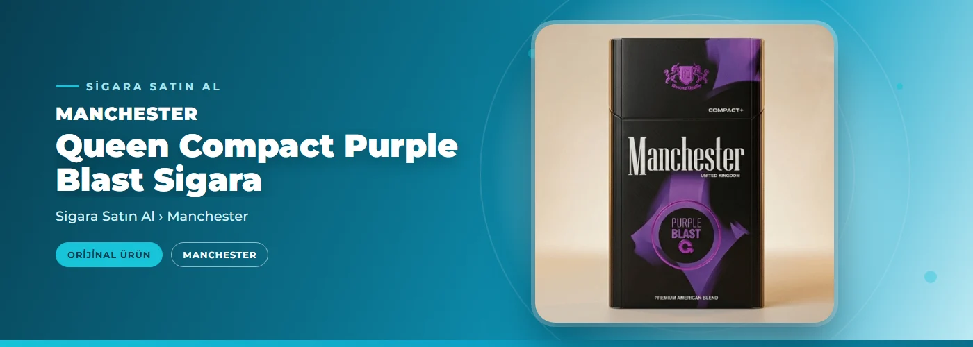 Manchester Queen Compact Purple Blast Sigara