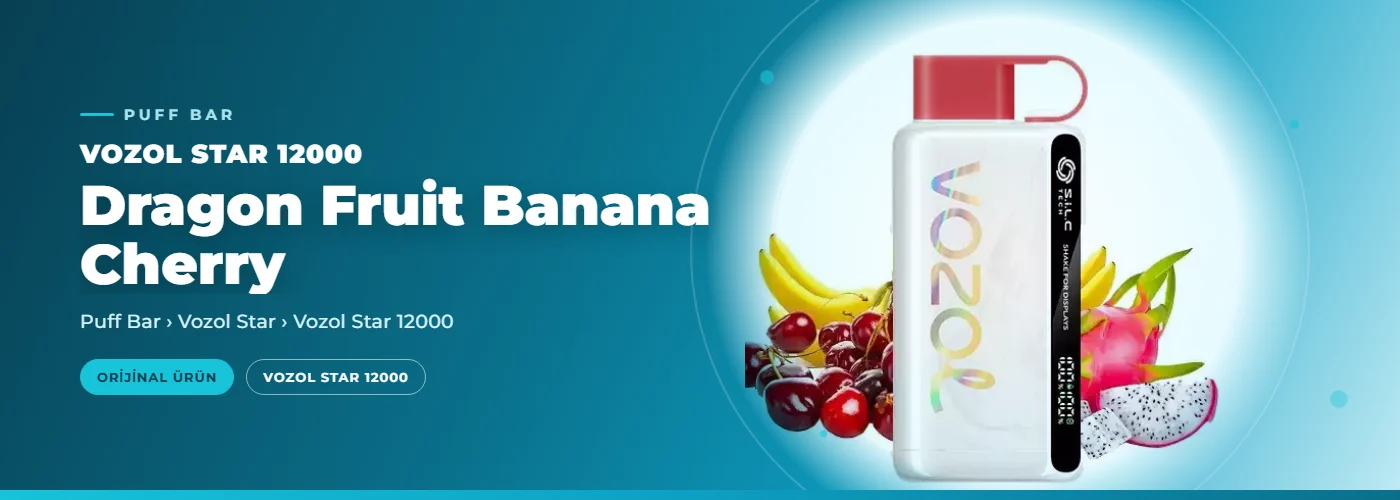 Vozol Star 12000 Dragon Fruit Banana Cherry