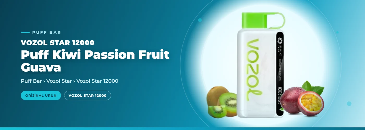 Vozol Star 12000 Puff Kiwi Passion Fruit Guava