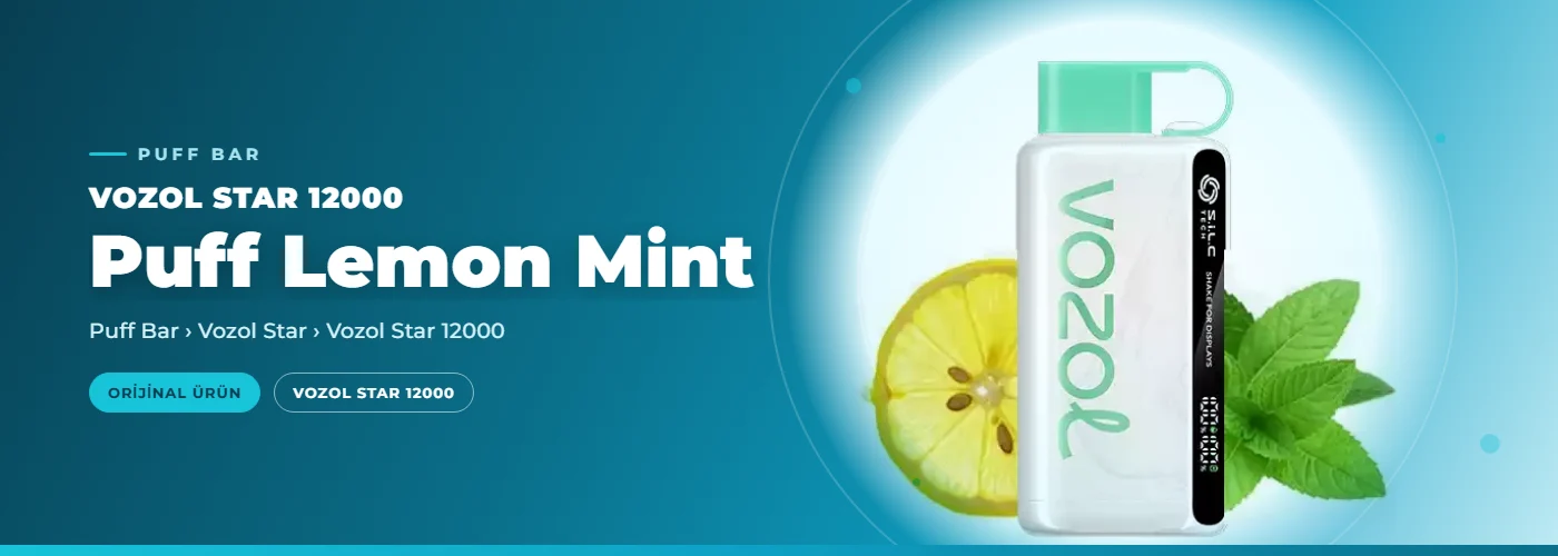 Vozol Star 12000 Puff Lemon Mint