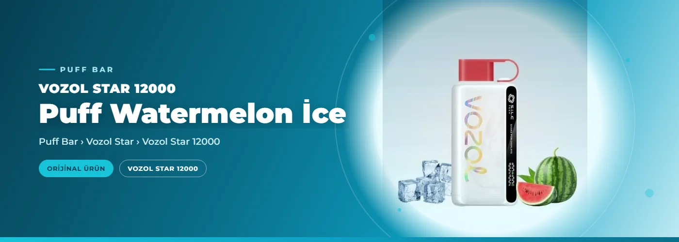 Vozol Star 12000 Puff Watermelon İce