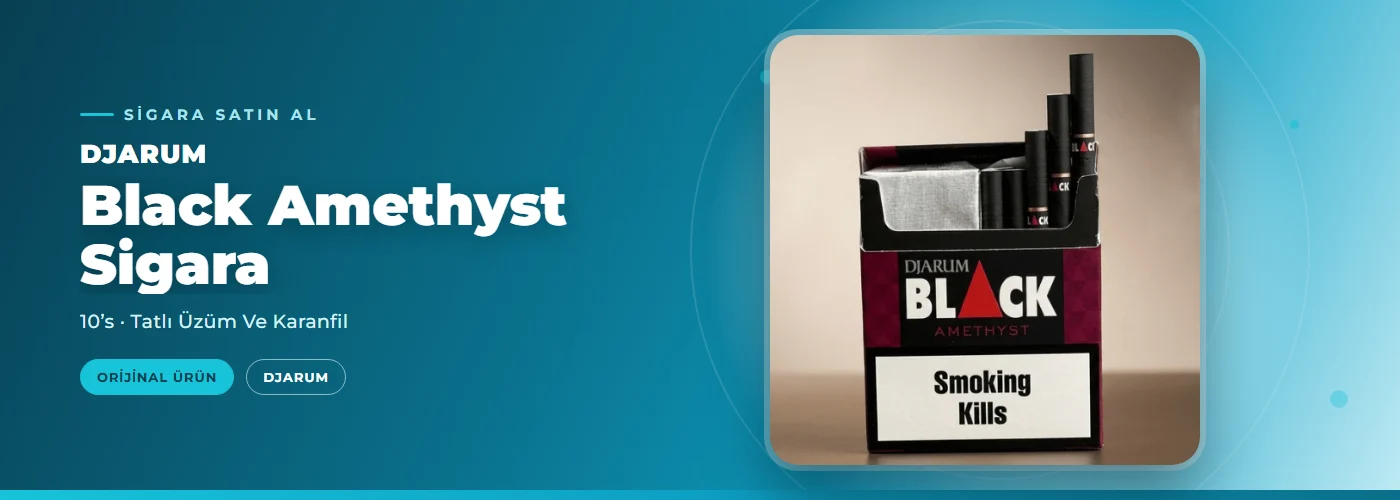 Djarum Black Amethyst Sigara – 10’s – Tatlı Üzüm Ve Karanfil