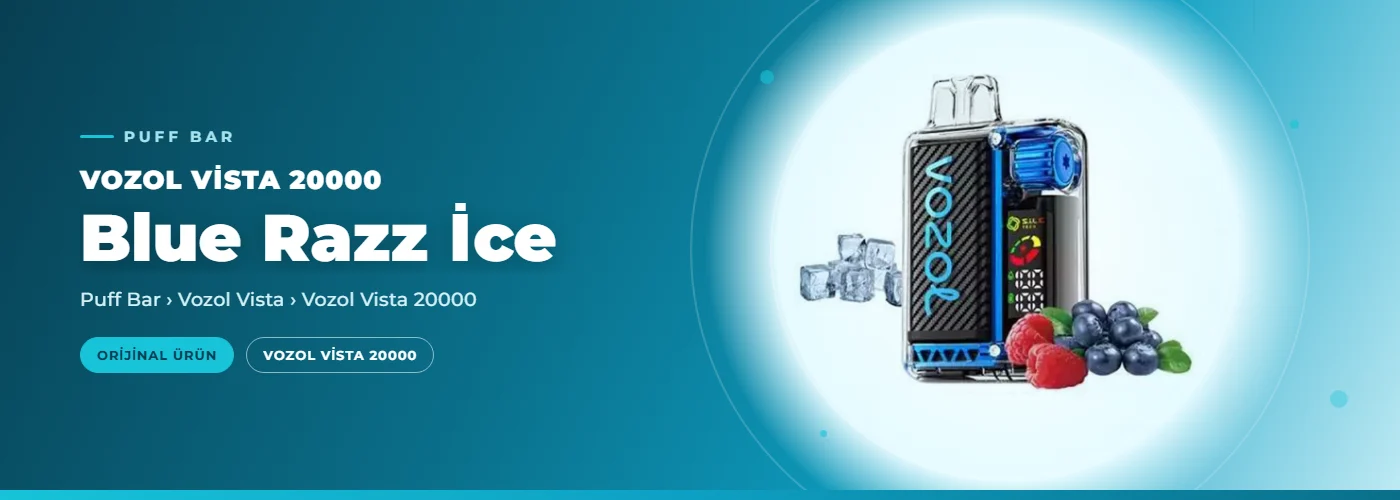 Vozol Vista 20000 Blue Razz İce