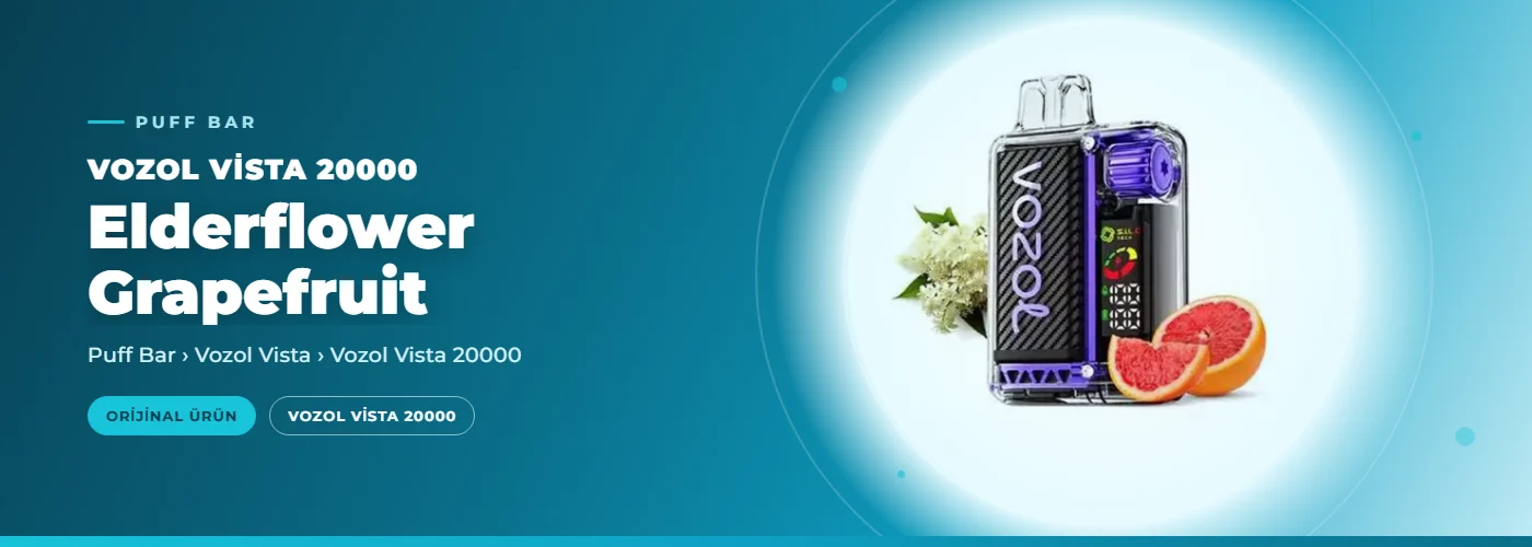 Vozol Vista 20000 Elderflower Grapefruit