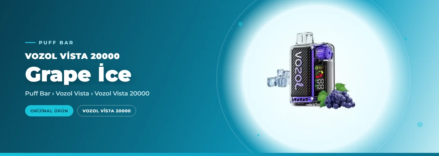 Vozol Vista 20000 Grape İce