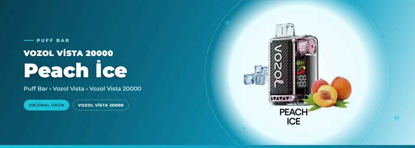 Vozol Vista 20000 Peach İce