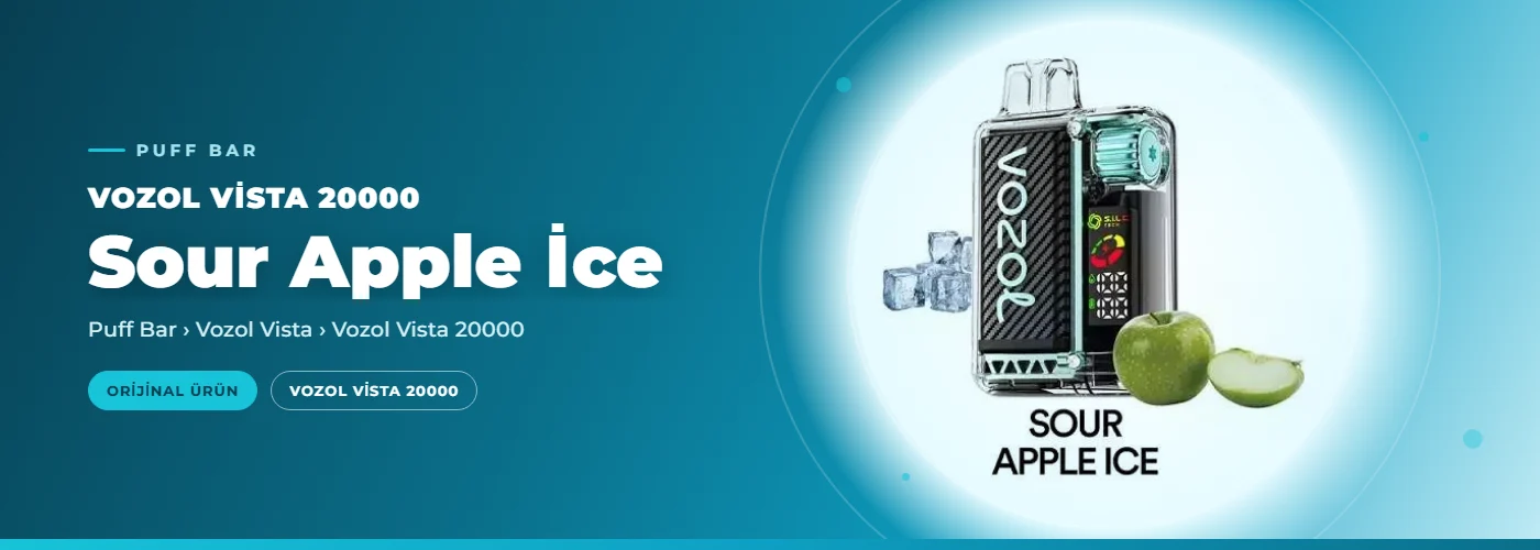 Vozol Vista 20000 Sour Apple İce