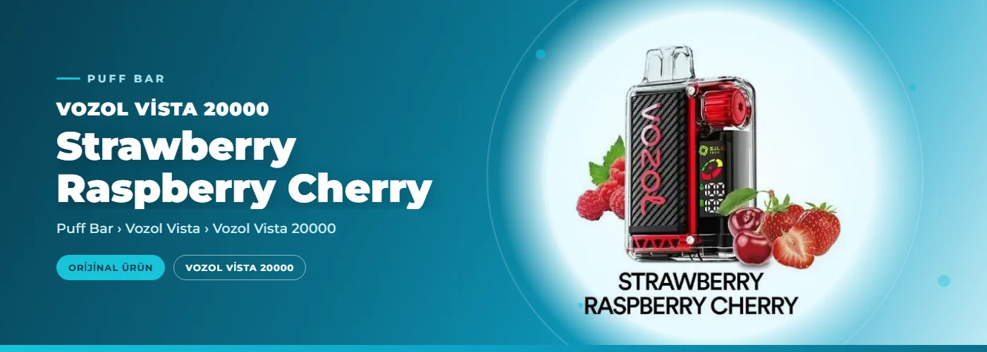 Vozol Vista 20000 Strawberry Raspberry Cherry