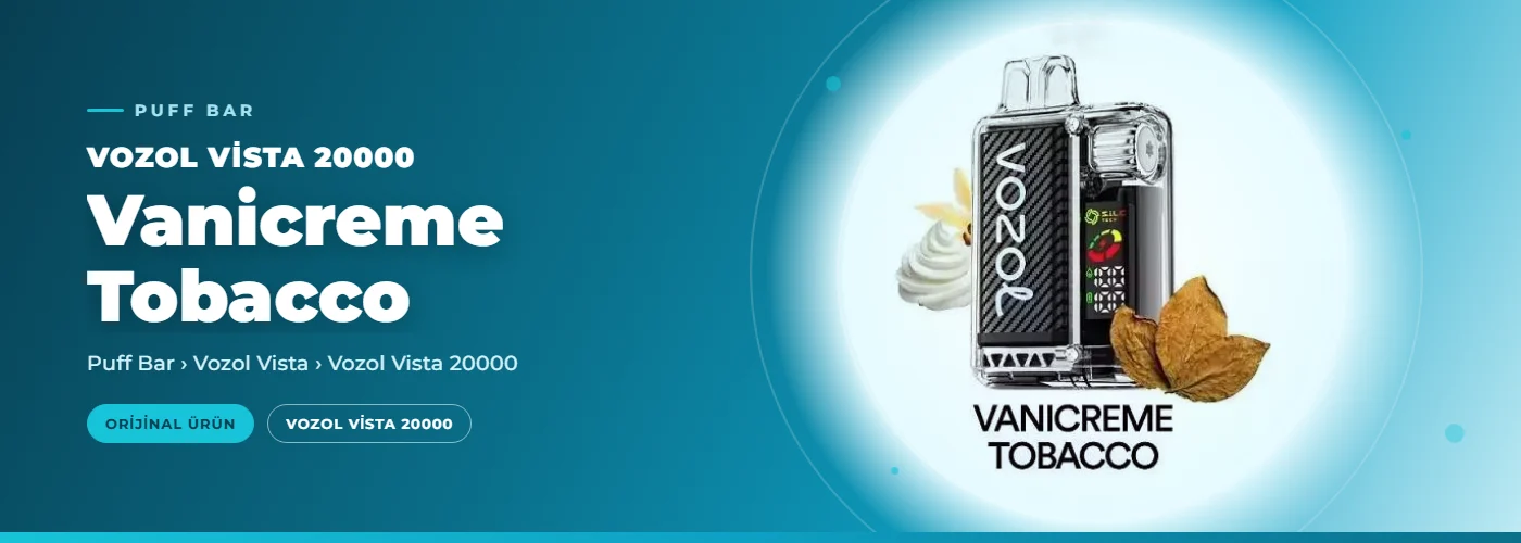 Vozol Vista 20000 Vanicreme Tobacco