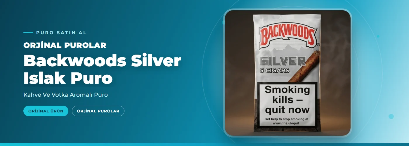 Backwoods Silver Islak Puro – Kahve Ve Votka Aromalı Puro