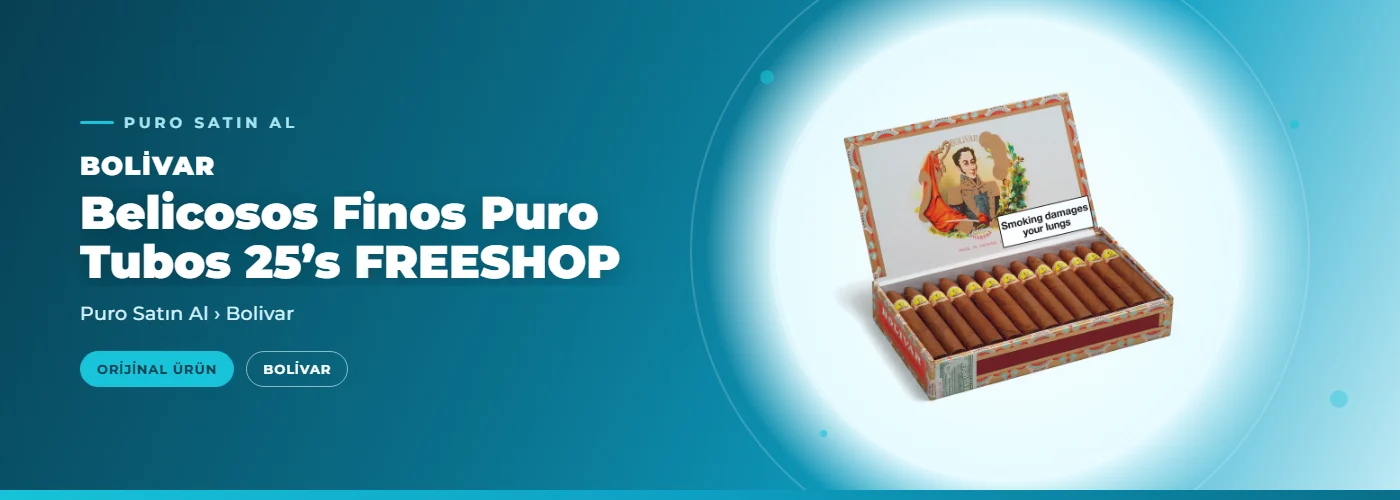Bolivar Belicosos Finos Puro Tubos 25’s FREESHOP