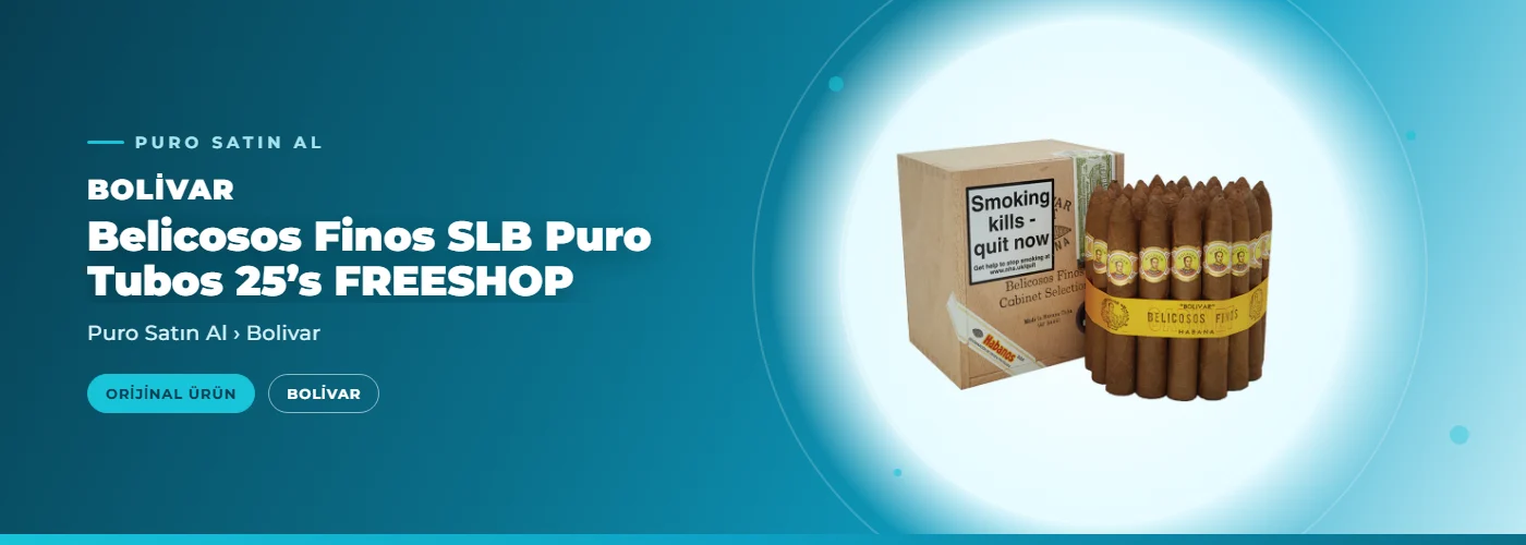 Bolivar Belicosos Finos SLB Puro Tubos 25’s FREESHOP