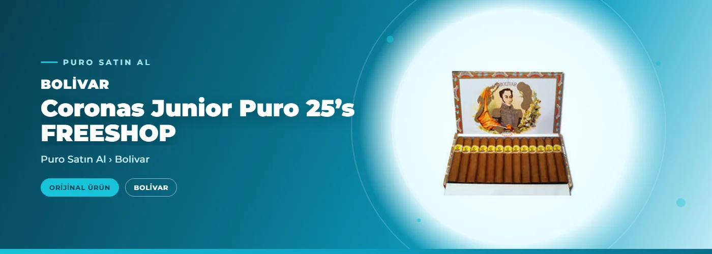 Bolivar Coronas Junior Puro 25’s FREESHOP