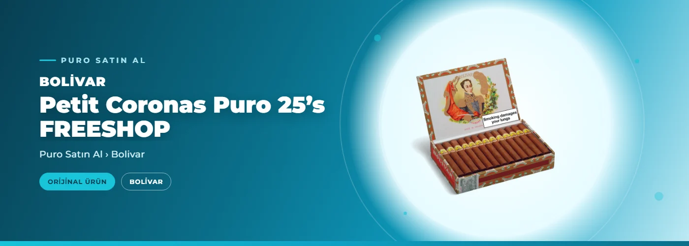Bolivar Petit Coronas Puro 25’s FREESHOP