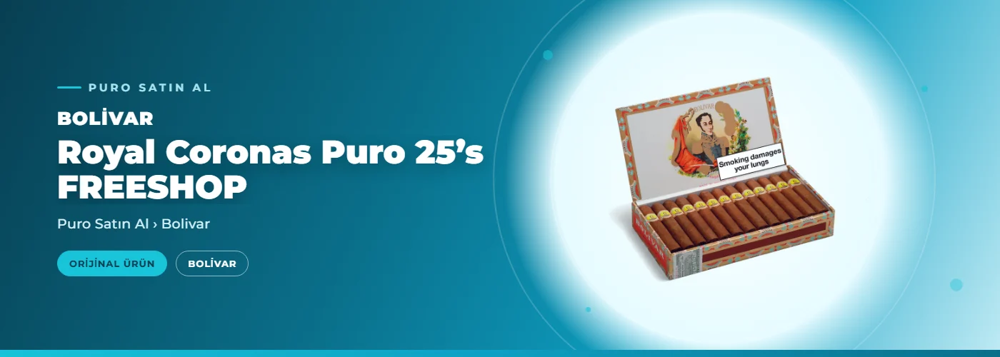 Bolivar Royal Coronas Puro 25’s FREESHOP