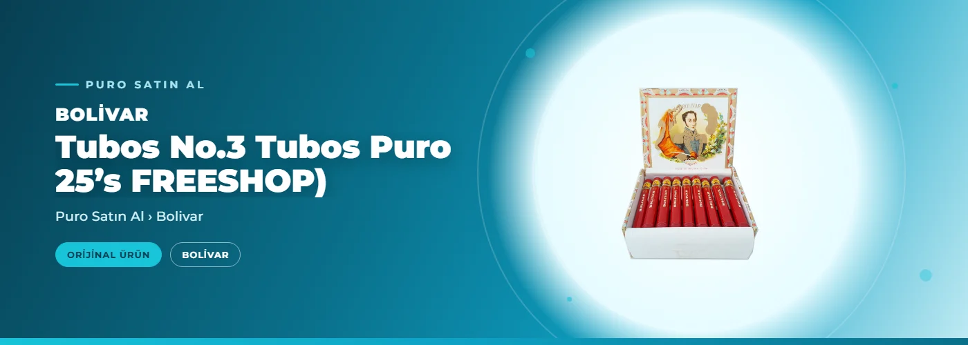 Bolivar Tubos No.3 Tubos Puro 25’s FREESHOP)