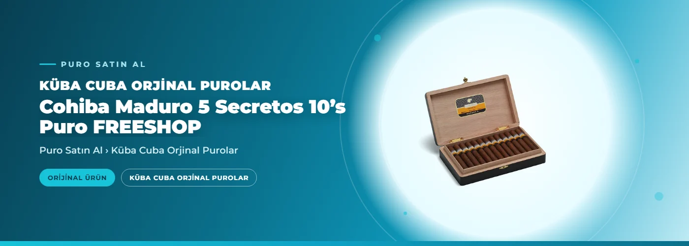 Cohiba Maduro 5 Secretos 10’s Puro FREESHOP