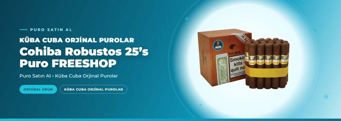 Cohiba Robustos 25’s Puro FREESHOP