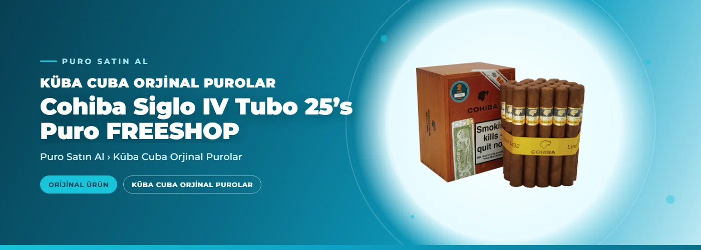 Cohiba Siglo IV Tubo 25’s Puro FREESHOP