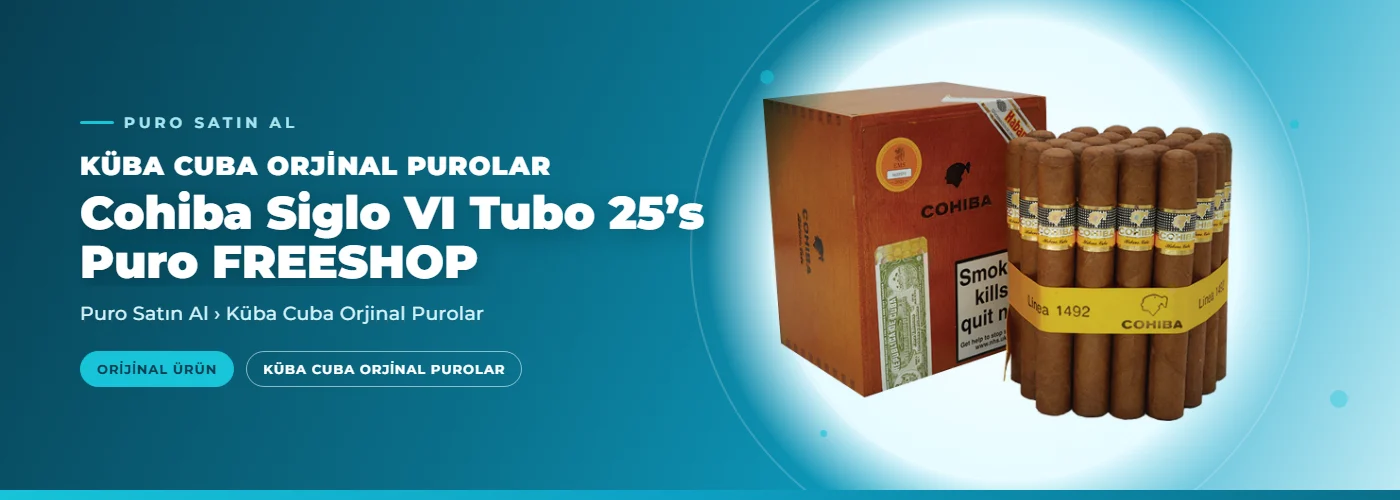 Cohiba Siglo VI Tubo 25’s Puro FREESHOP