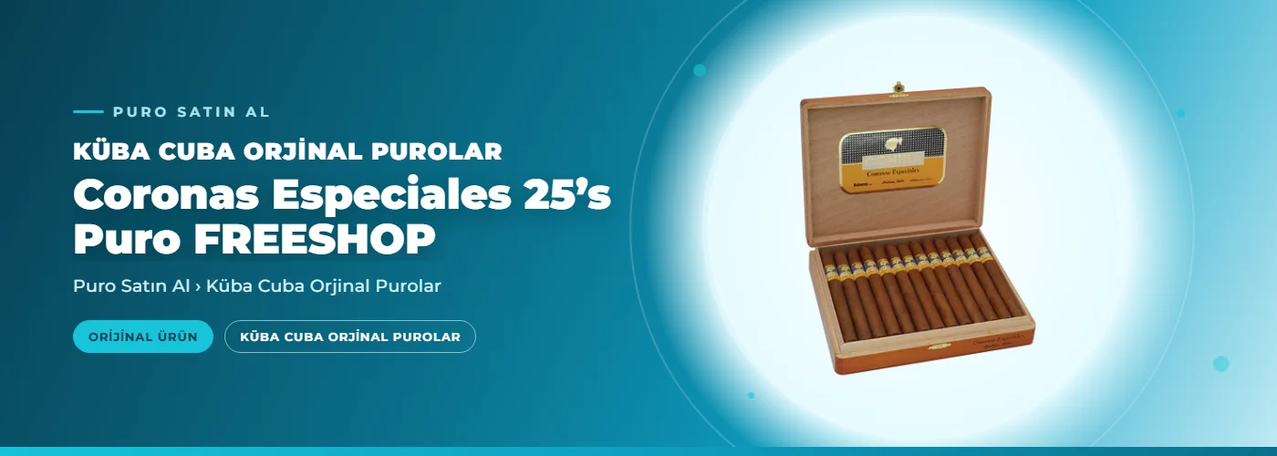 Coronas Especiales 25’s Puro FREESHOP