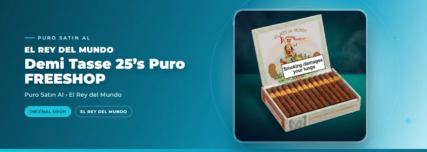 El Rey Del Mundo Demi Tasse 25’s Puro FREESHOP