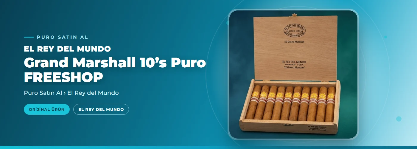 El Rey Del Mundo Grand Marshall 10’s Puro FREESHOP