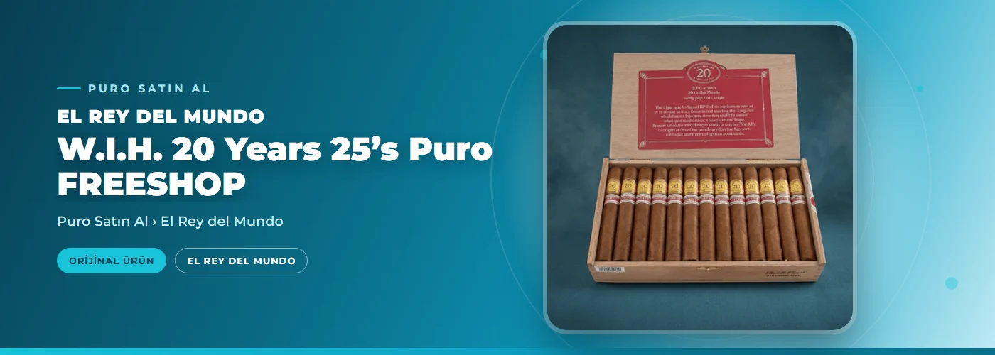 El Rey Del Mundo W.I.H. 20 Years 25’s Puro FREESHOP