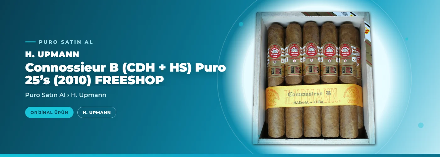 H. Upmann Connossieur B (CDH + HS) Puro 25’s (2010) FREESHOP