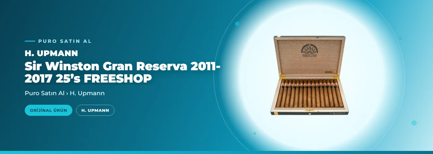 H. Upmann Sir Winston Gran Reserva 2011-2017 25’s FREESHOP