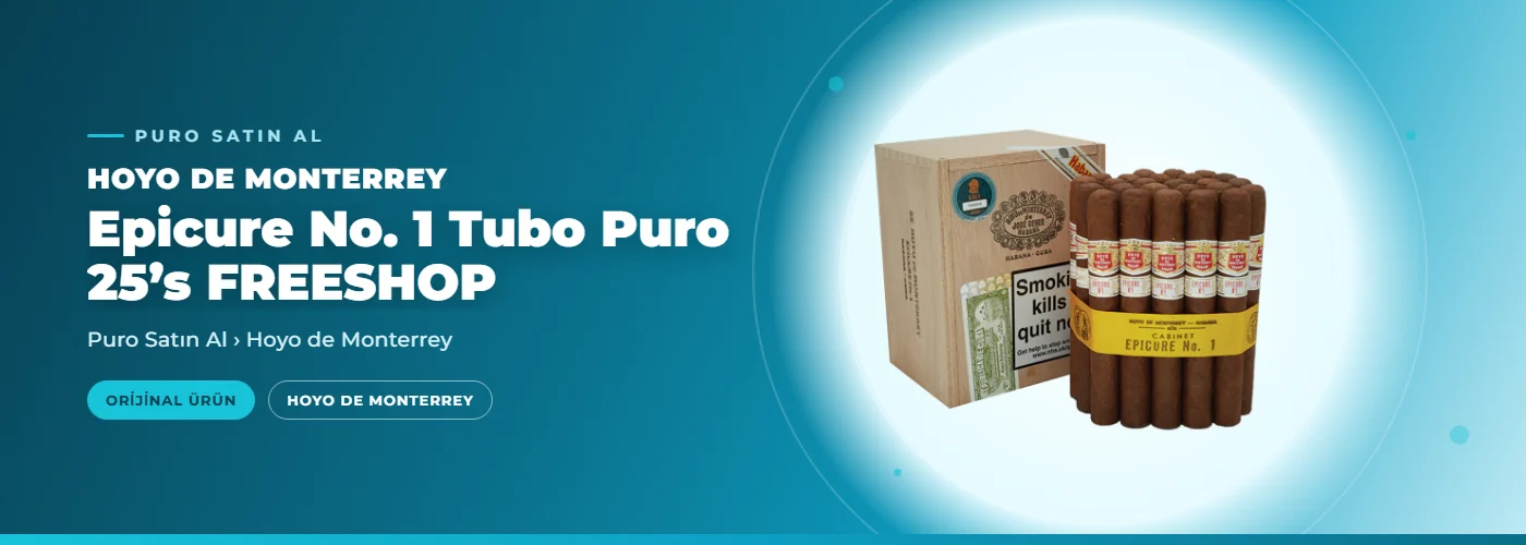 Hoyo de Monterrey Epicure No. 1 Tubo Puro 25’s FREESHOP