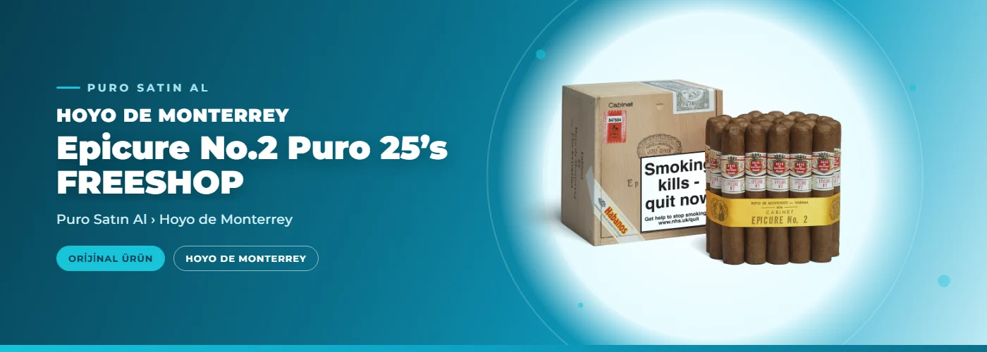 Hoyo de Monterrey Epicure No.2 Puro 25’s FREESHOP