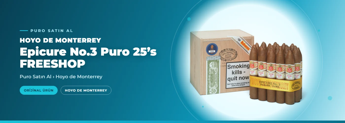 Hoyo de Monterrey Epicure No.3 Puro 25’s FREESHOP