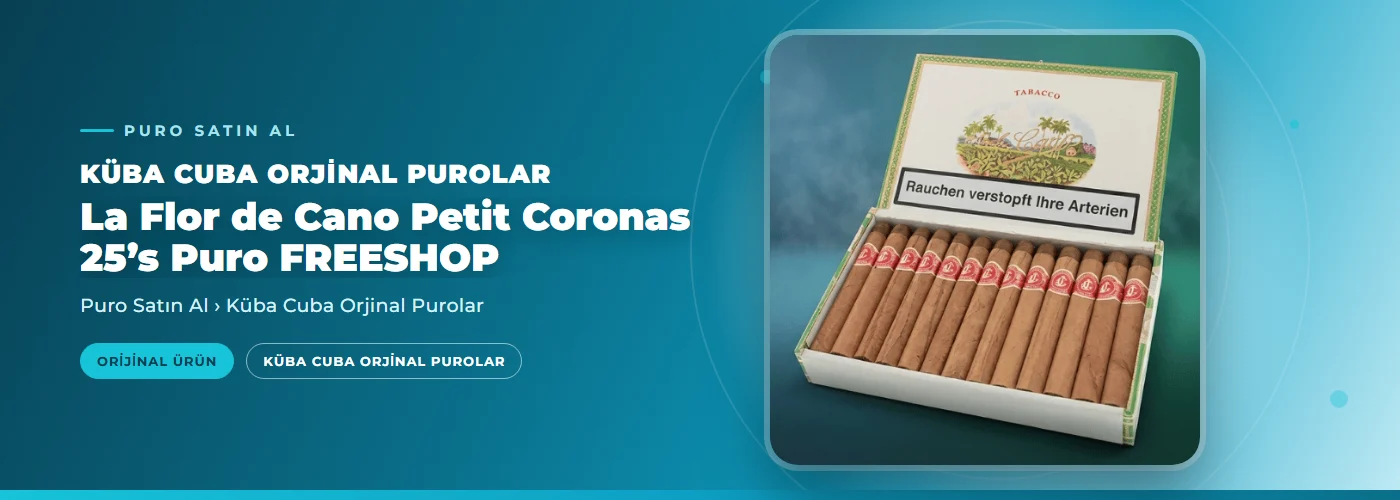 La Flor de Cano Petit Coronas 25’s Puro FREESHOP