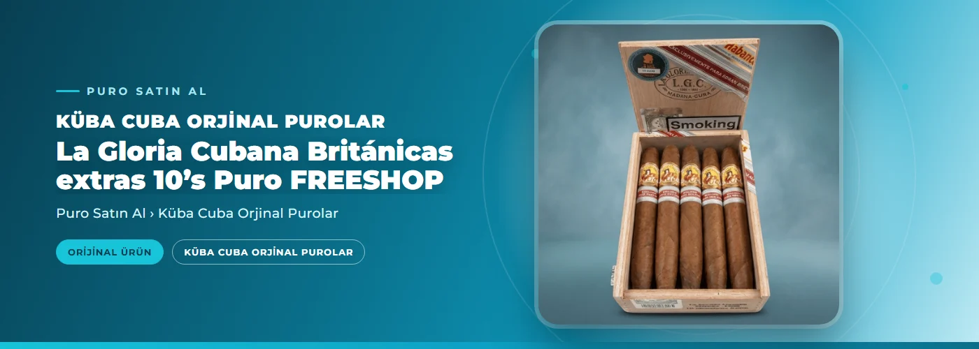 La Gloria Cubana Británicas extras 10’s Puro FREESHOP