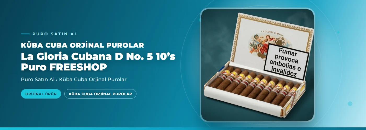 La Gloria Cubana D No. 5 10’s Puro FREESHOP