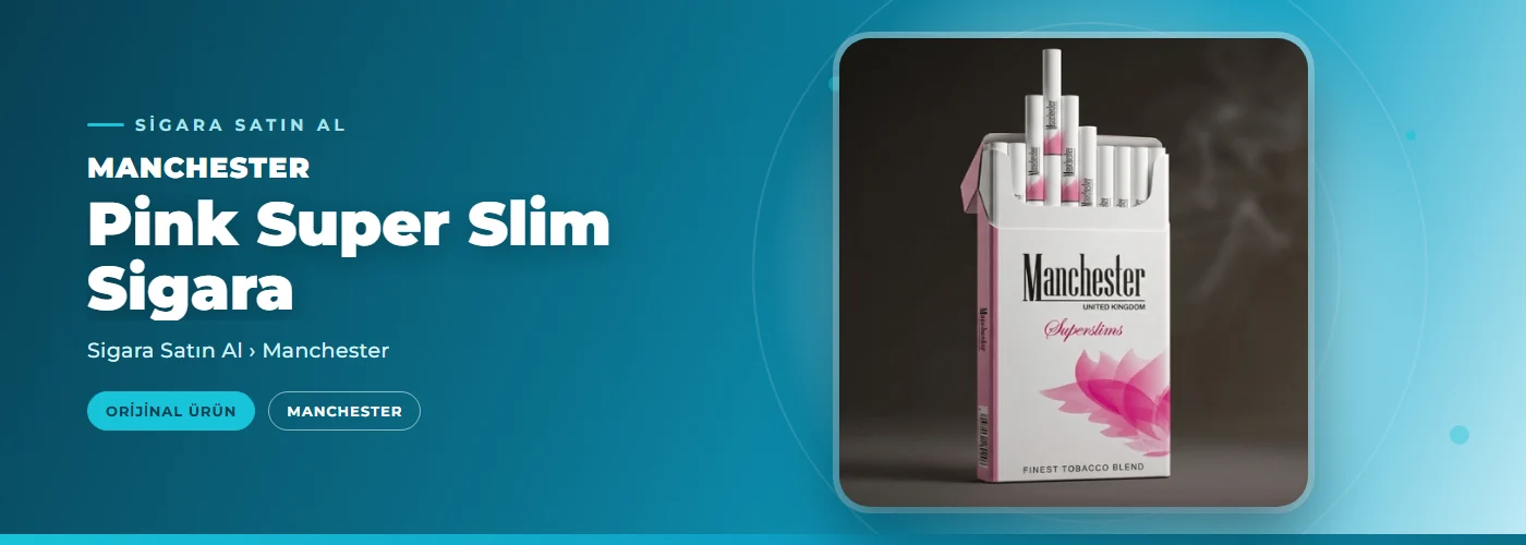 Manchester Pink Super Slim Sigara